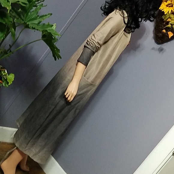 CLEARANCE Faux Suede Duster Coat - Picture 6 of 8